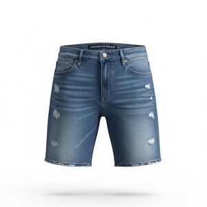 American Eagle Outfitters Distressed Blue Jean Shorts
